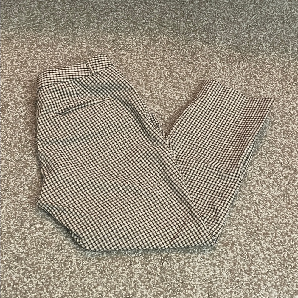 Banana Republic Sloan Curvy Fit Plaid Skinny Dress Pants